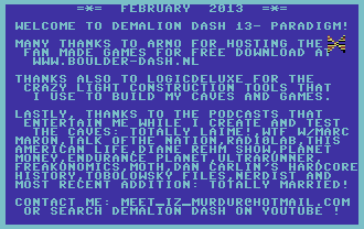 Demalion Dash 13 Paradigm!