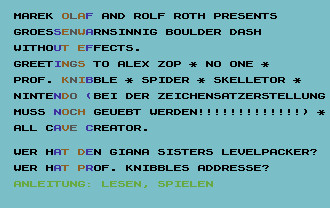 Groessenwarnsinnig Boulder Dash